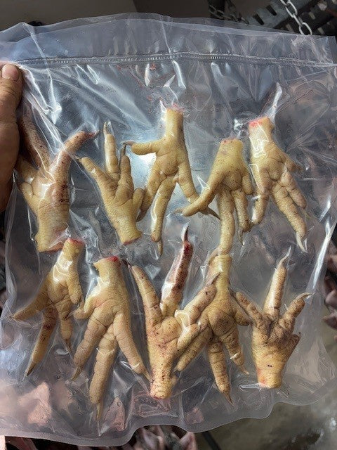 Chicken Feet- Packs of 10- Canines only.